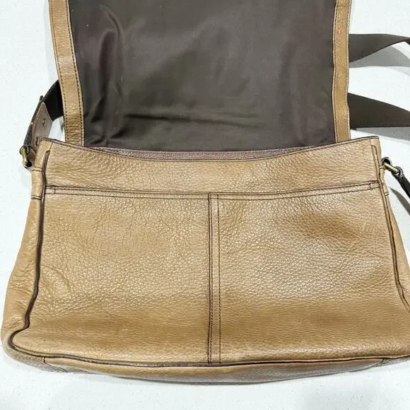 COACH BLEECKER LEGACY LEATHER COURIER BAG BRASS CIGAR F71070 - Picture 10 of 11